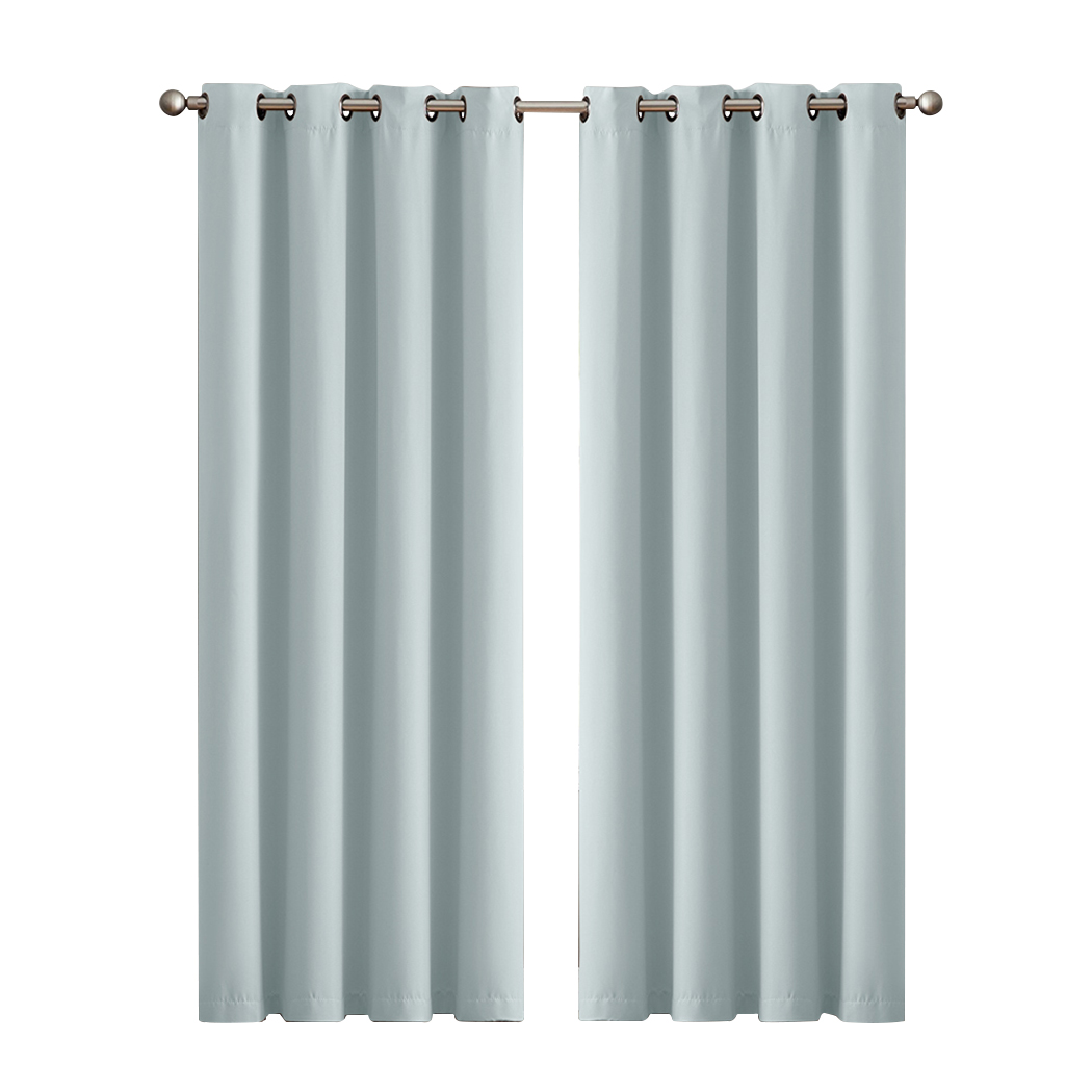 2X Blockout Curtains Blackout Window Curtain Draperies Pair Eyelet Bedroom Decor - Picture 336 of 420