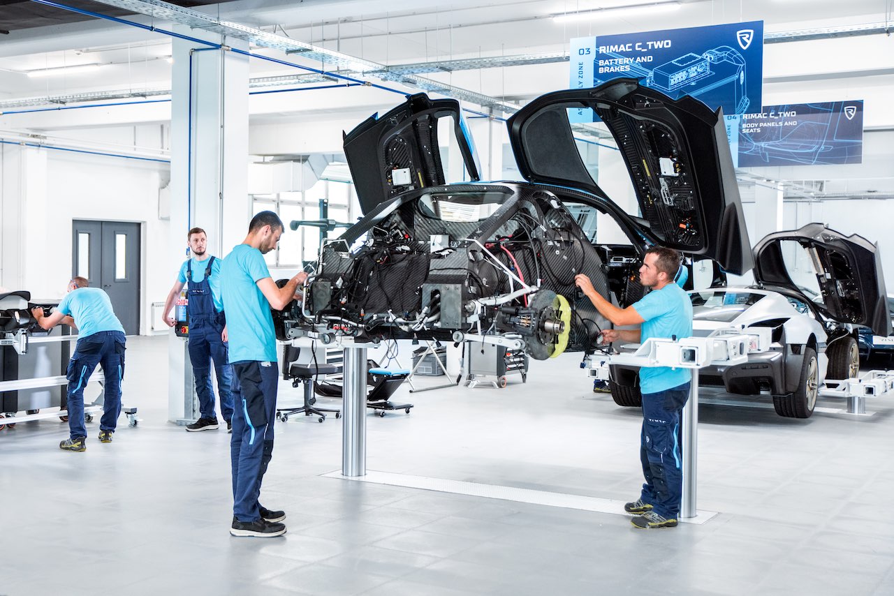 Rimac reveals new production line as C_Two Prototype production accelerates