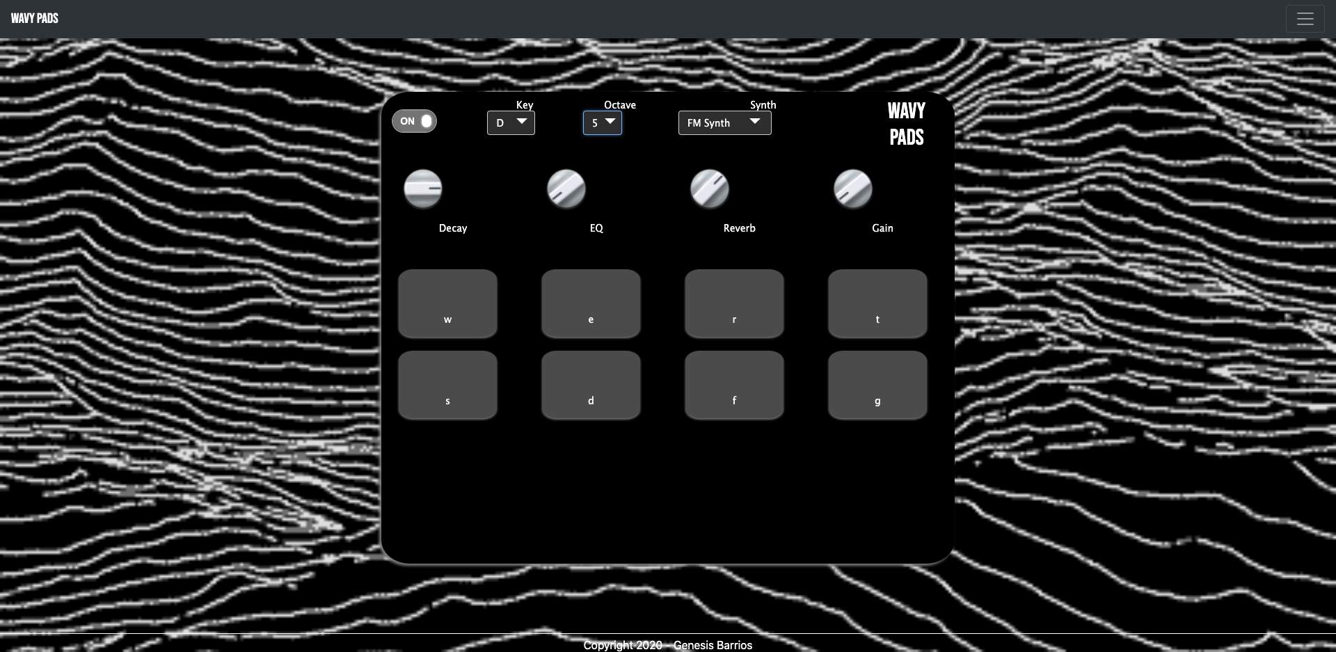 Wavy Pads Web Synth