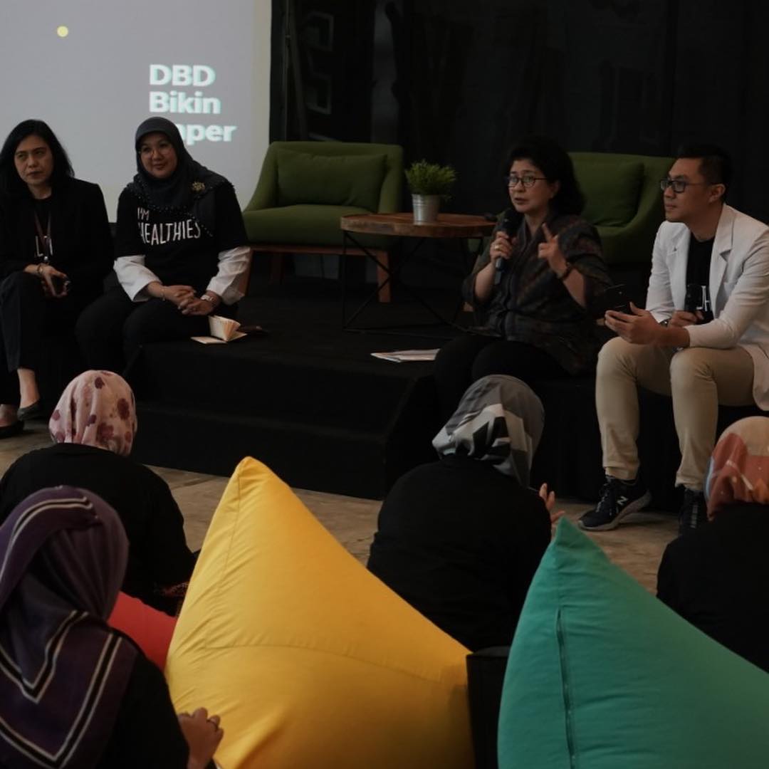 Meet Up Healthies Cegah DBD Bikin Baper Bersama Ibu Menteri Kesehatan Nila F Moeloek