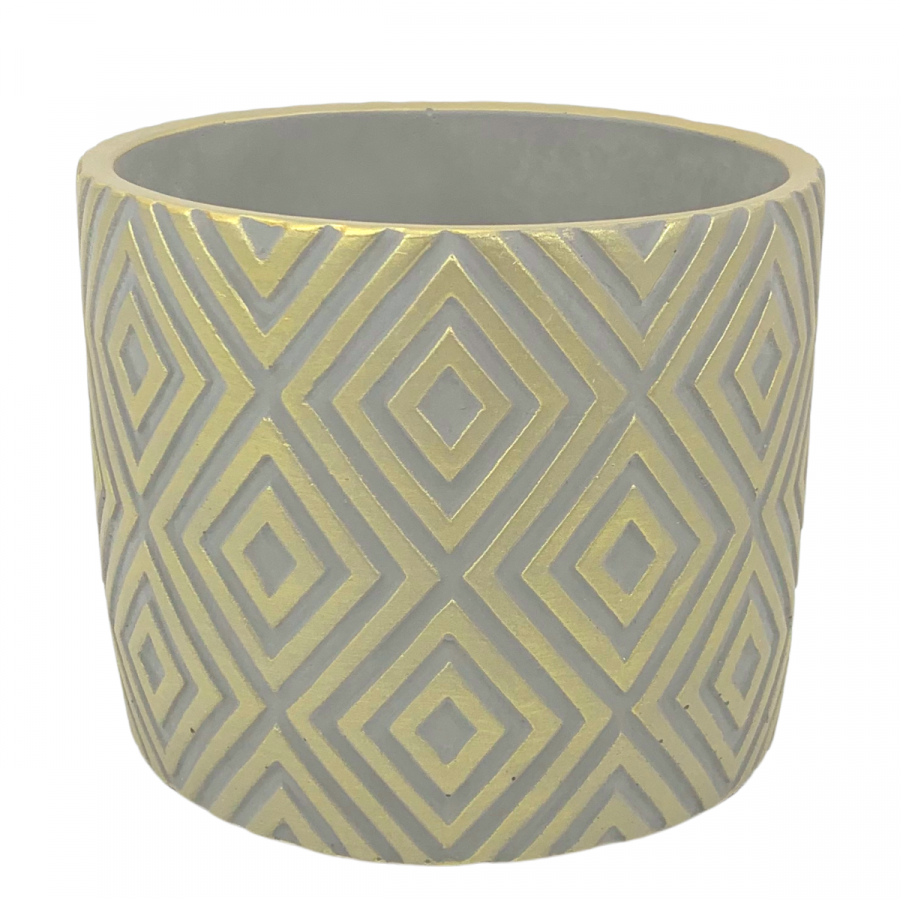 Maceta decorativa 13xØ15cm, cerámica