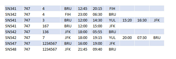 SN 747 Timetable Aug73