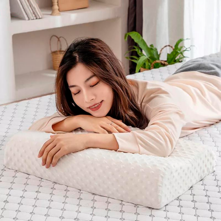 Almohada ergonómica blanco, 12x60x40cm
