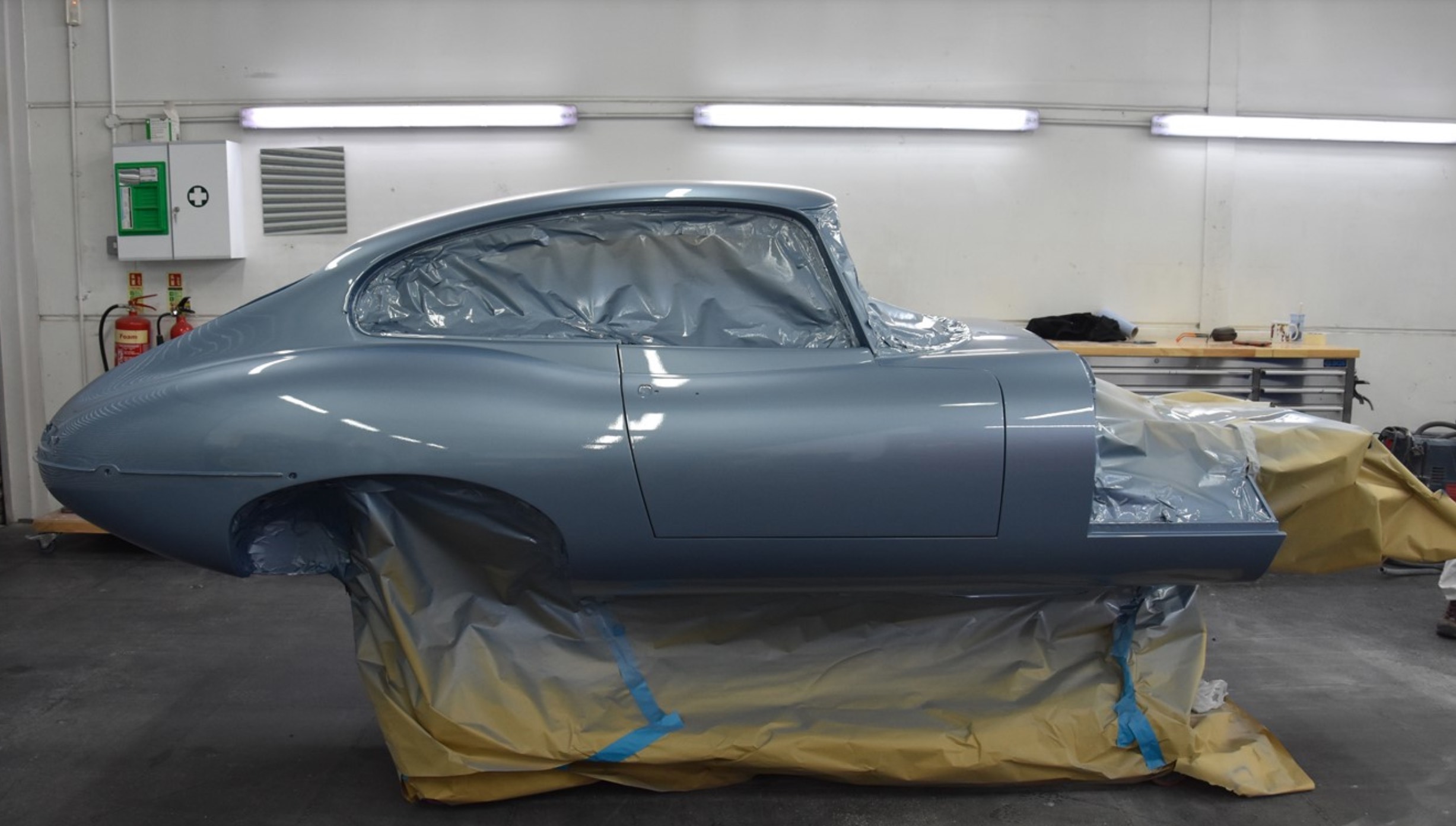 Series 1 Jaguar E-Type restored after being abandoned for 41 years