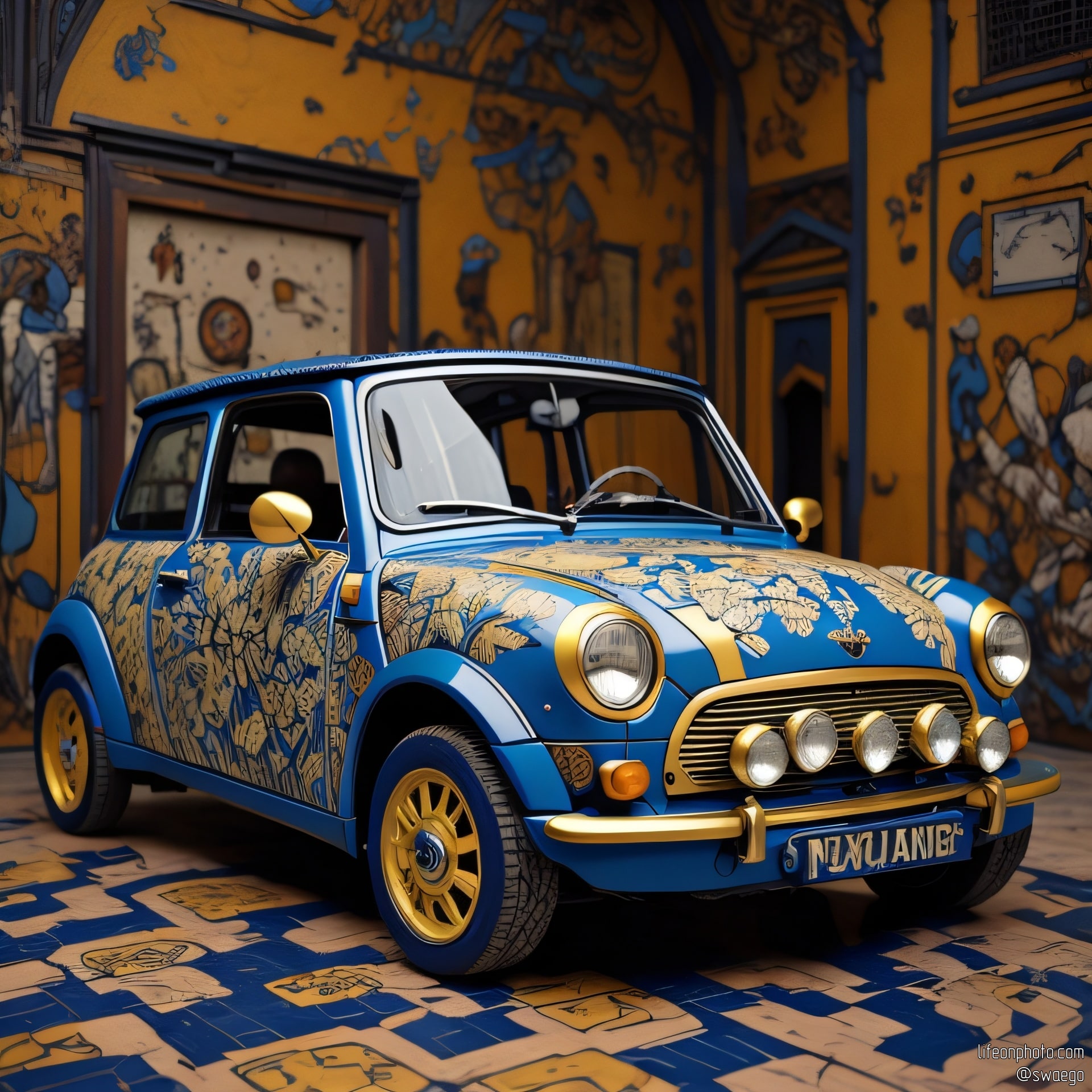 Расписные автомобили (AI)
