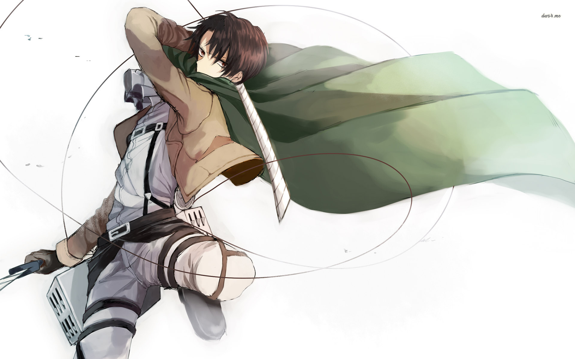 Wallpaper Attack On Titan 50 Shingeki no Kyojin, anime, sword, weapon, Levi Ackerman