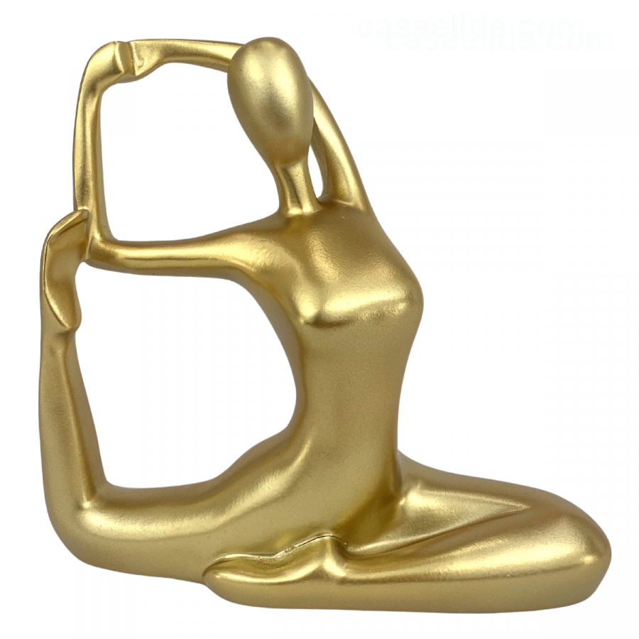 Figura decorativa dorado, 19cm