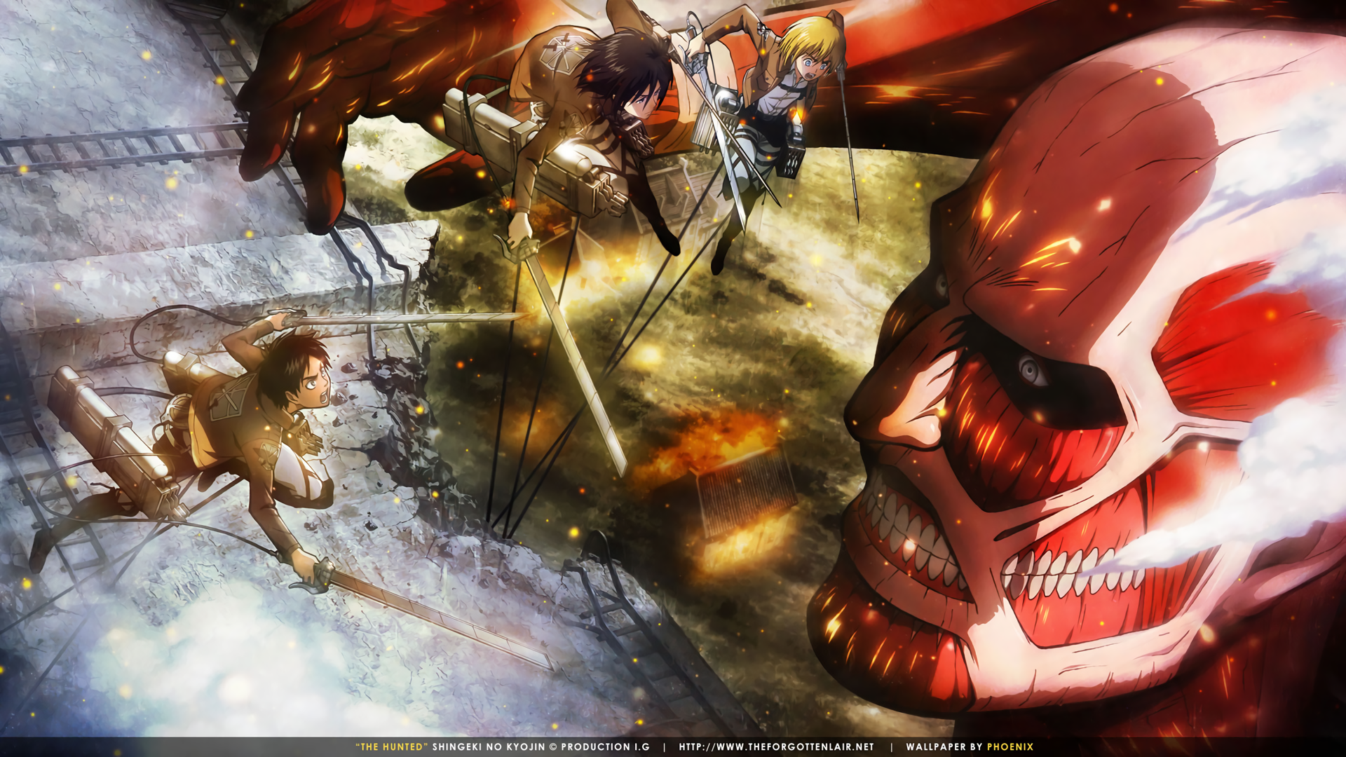 Wallpaper Attack On Titan 250 Shingeki no Kyojin, Eren Jeager, Mikasa Ackerman, Armin Arlert