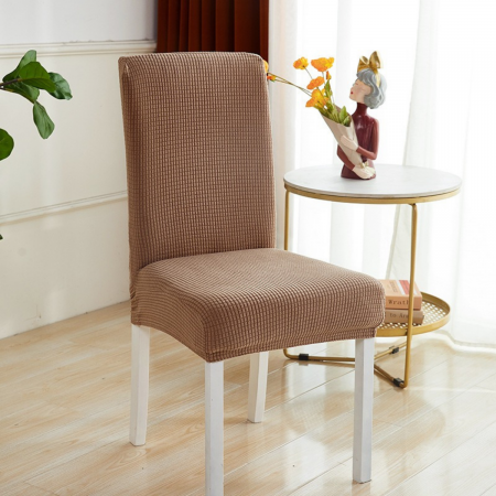 Funda para silla ajustable café claro, poliéster