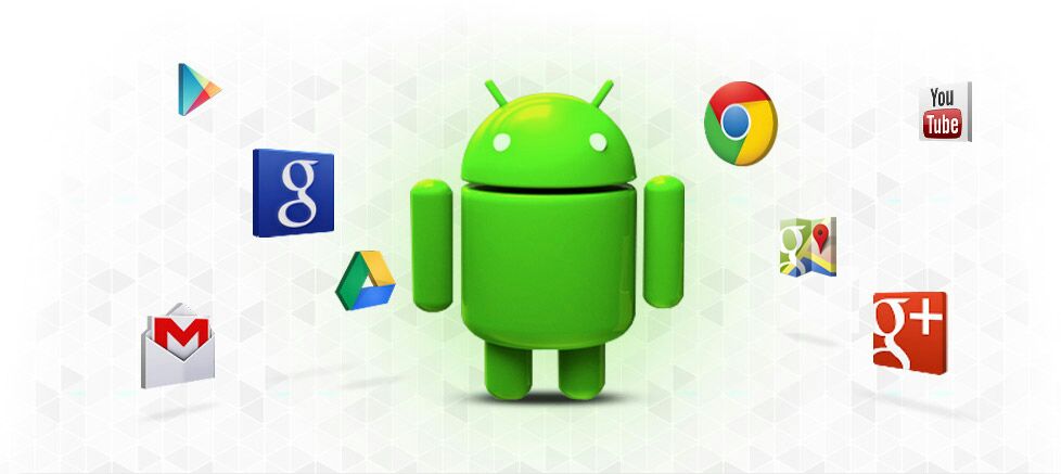 Logo principal de la web, donde se expone el robot de Android