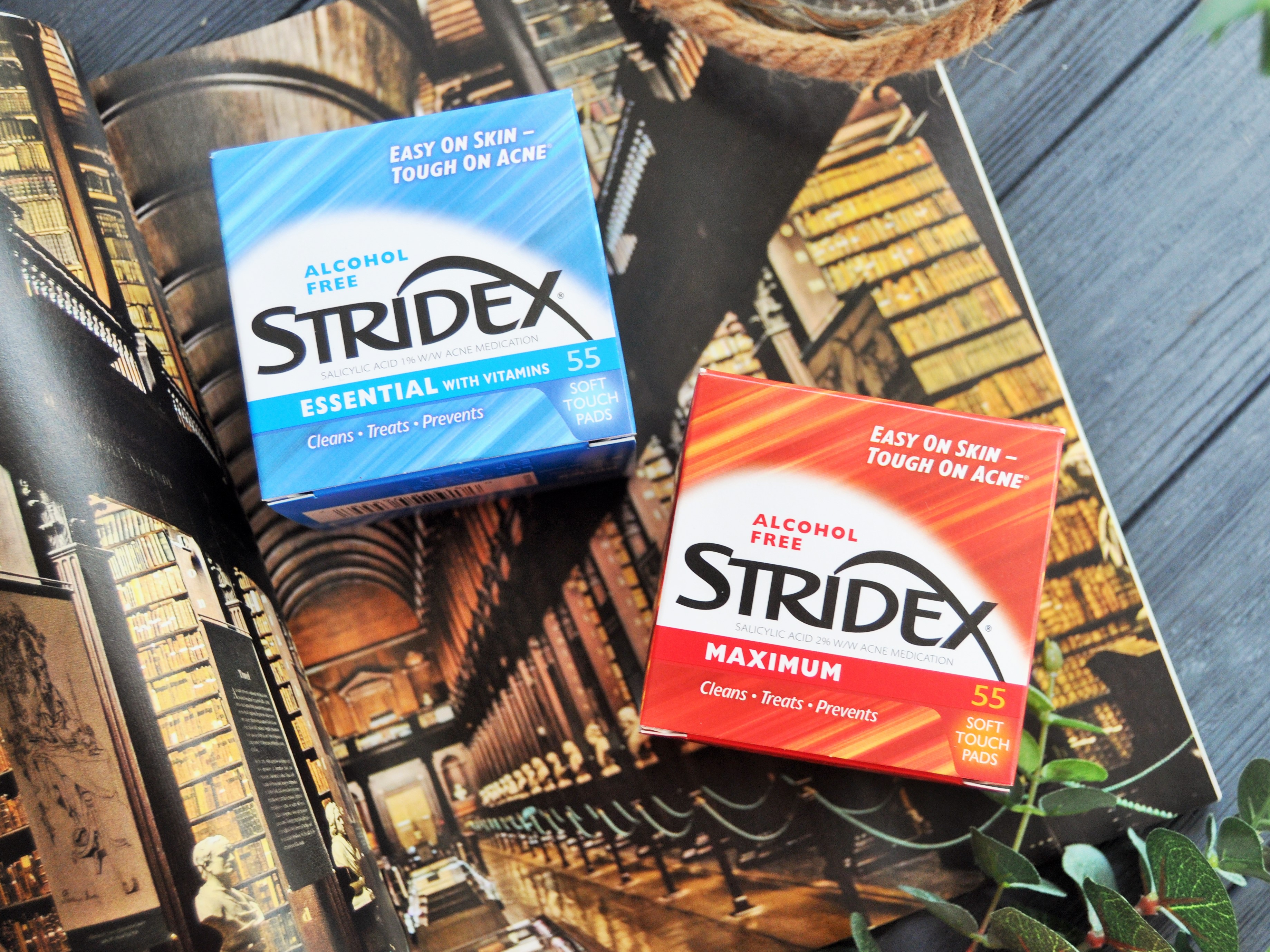 Stridex SingleStep Acne Control, Maximum Alcohol Free салициловые