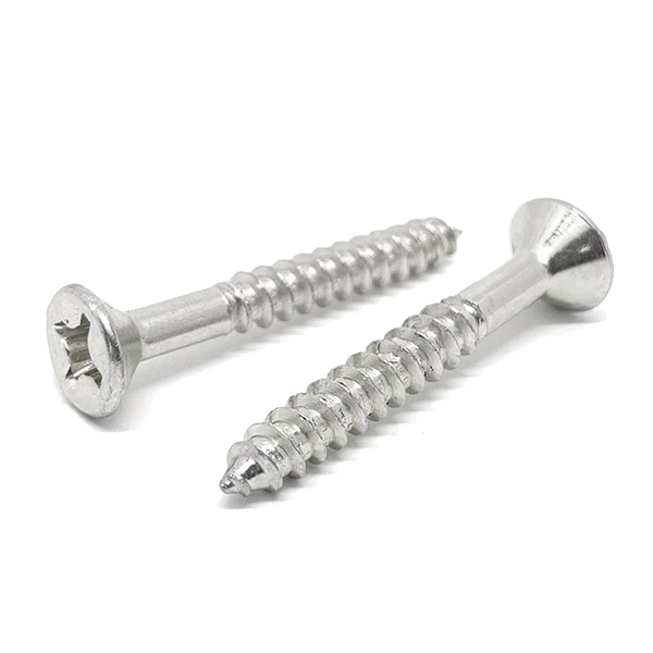 #8 Stainless Phillips Flat Head Wood Screws (Choose Length & Qty)
