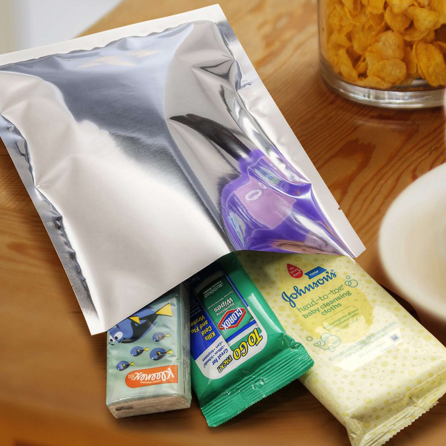 Mylar Vacuum Bags Food Pouch Foil Aluminum Storage Bags Heat Seal Bulk