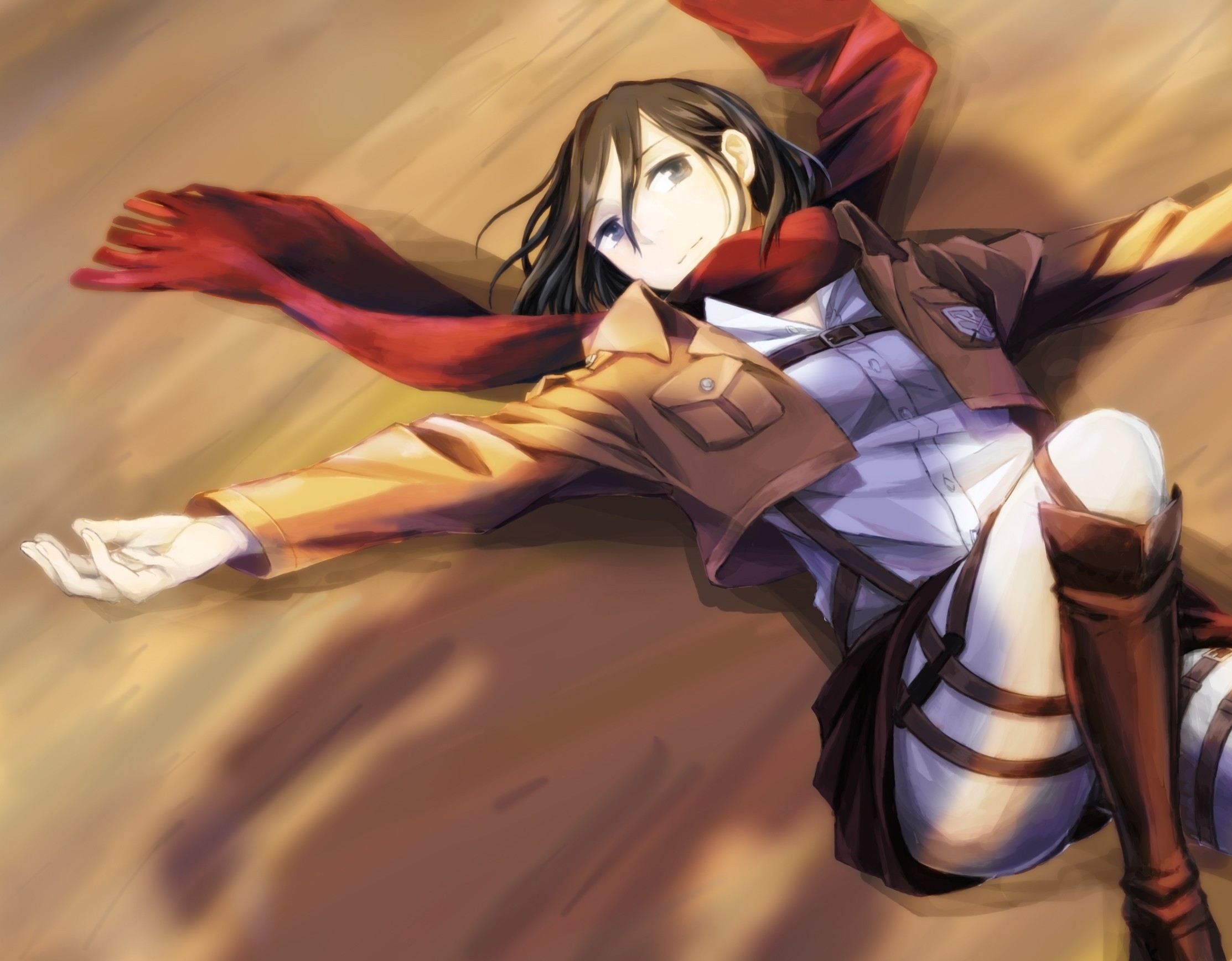 Wallpaper Attack On Titan 520 Shingeki no Kyojin, Mikasa Ackerman, anime girls, anime