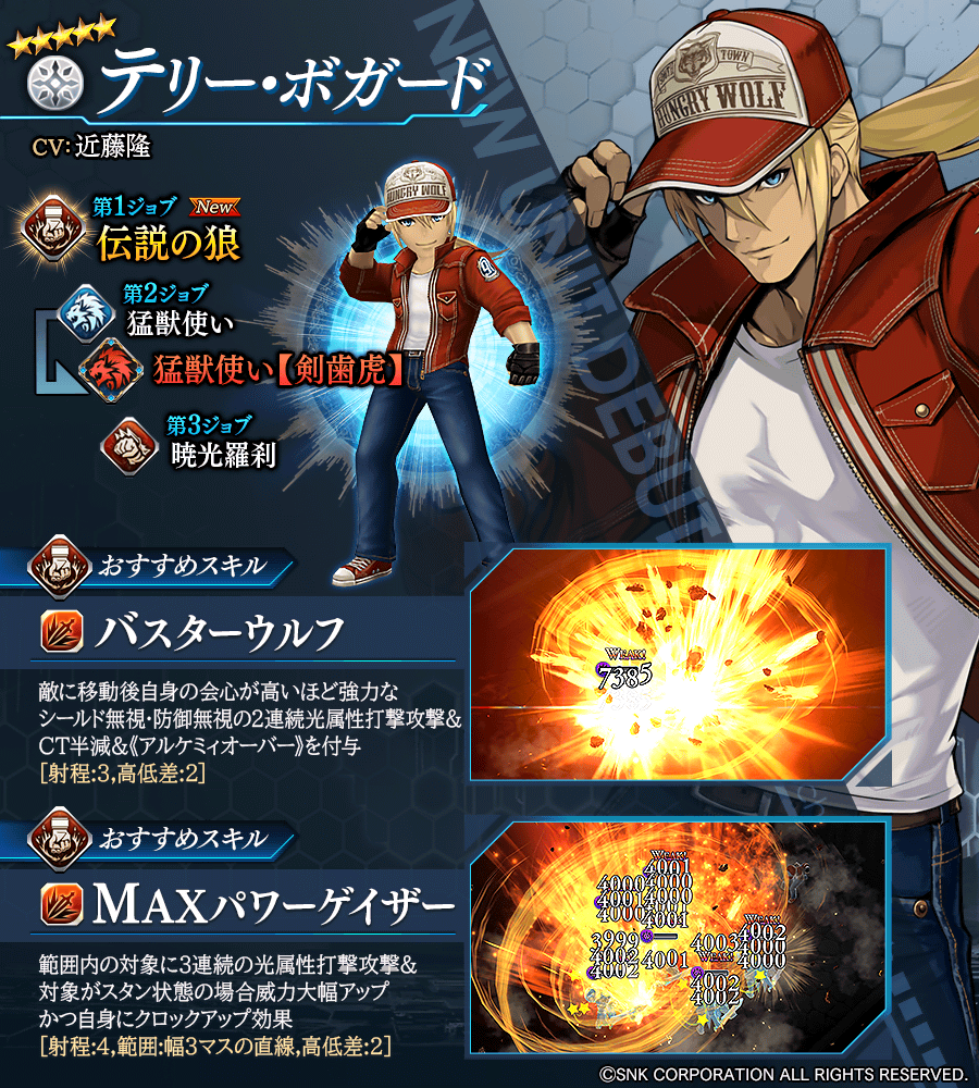 【タガタメ】テリー・ボガードは強い？評価と運用まとめ