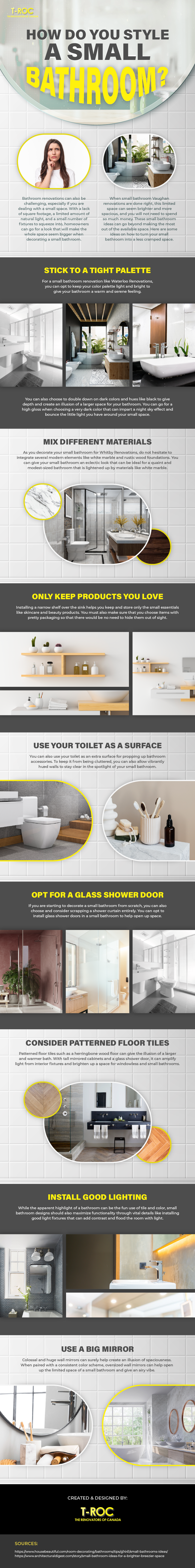 How Do You Style A Small Bathroom? [Infographics]
