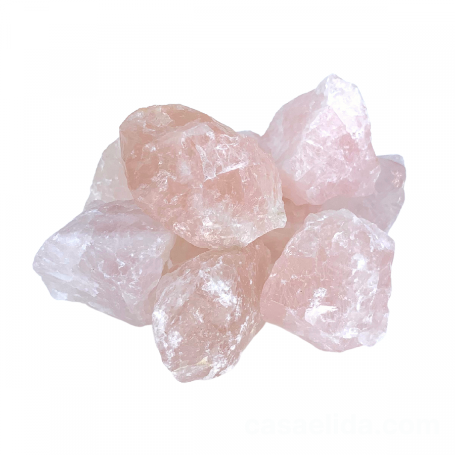Piedra cuarzo rosado, 3~5cm
