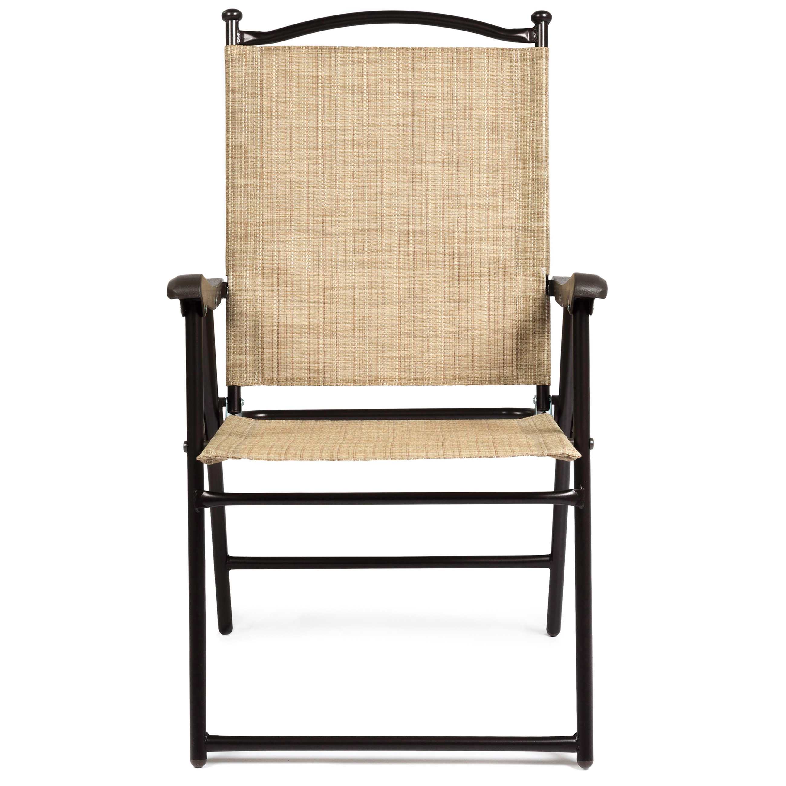 BCP Set of 2 Outdoor Portable Folding Sling Back Mesh Chairs w