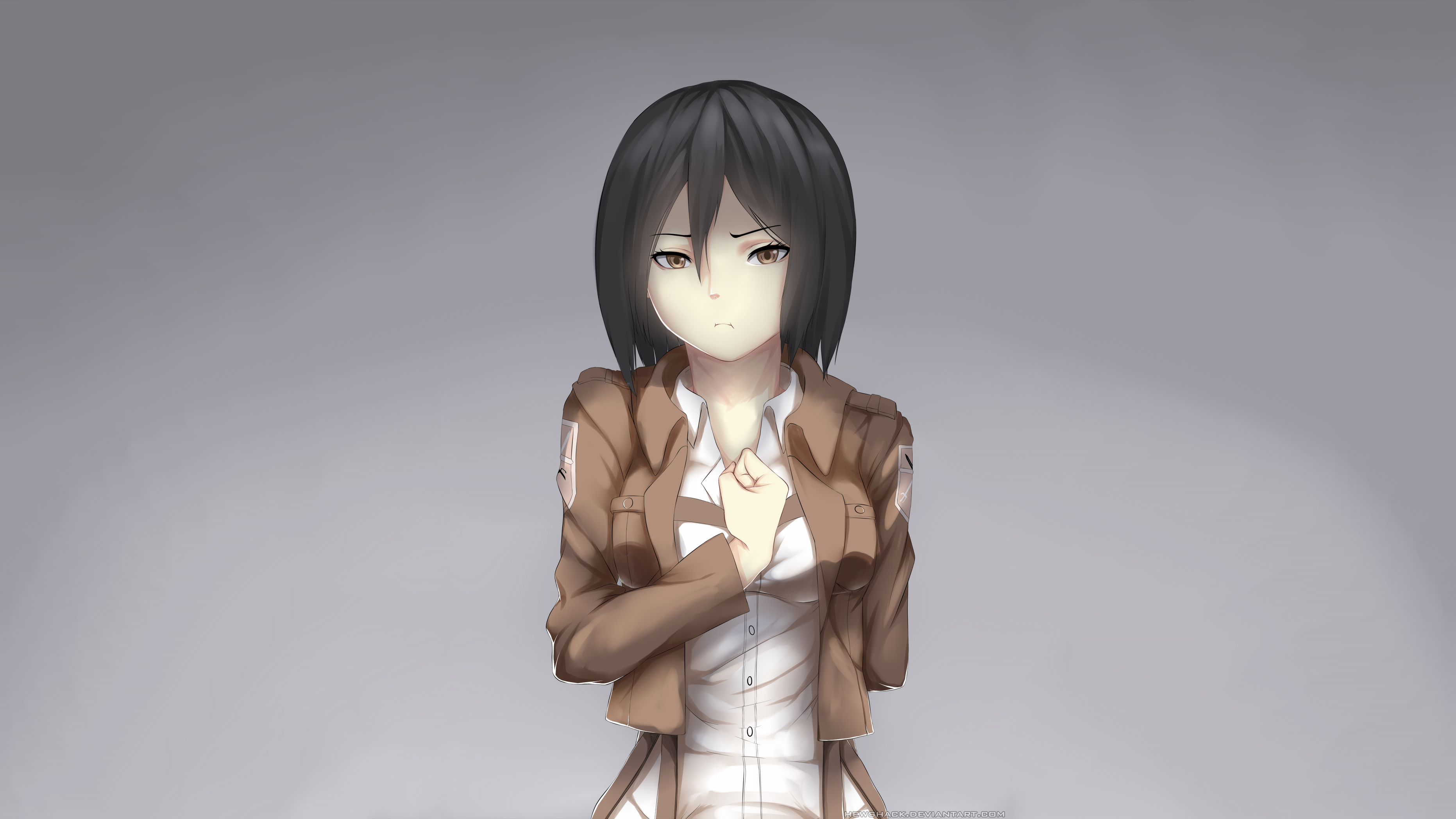Wallpaper Attack On Titan 310 Shingeki no Kyojin, anime, Mikasa Ackerman, anime girls