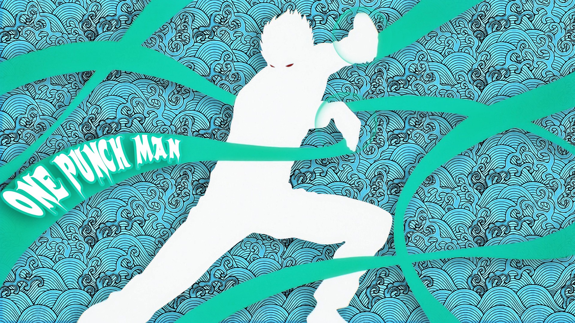 Wallpaper One Punch Man 269 Silver Fang, One-Punch Man, anime, red eyes, cyan