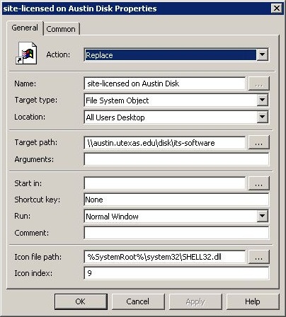 Group Policy Preferences: Shortcuts Example