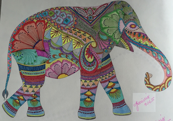 My colorful lucky elephant