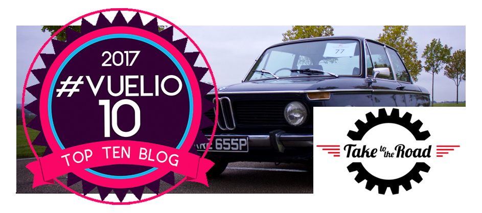 Take to the Road award Top Ten UK Automotive Blog status