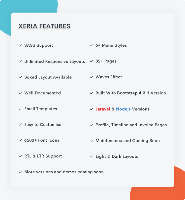 Xeria - Responsive Admin & Dashboard Template - 4