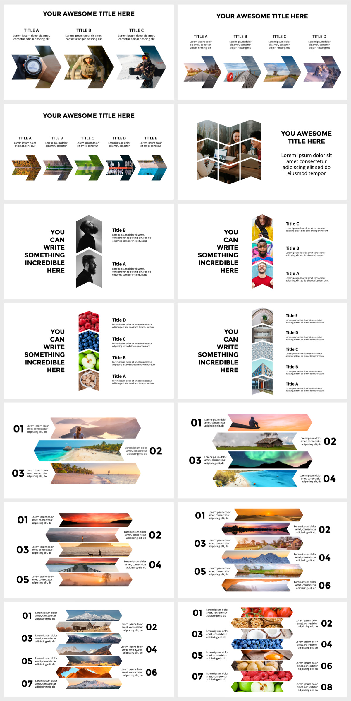 Huge Infographics Bundle! Lifetime Updates! PowerPoint, Photoshop, Illustrator. - 144