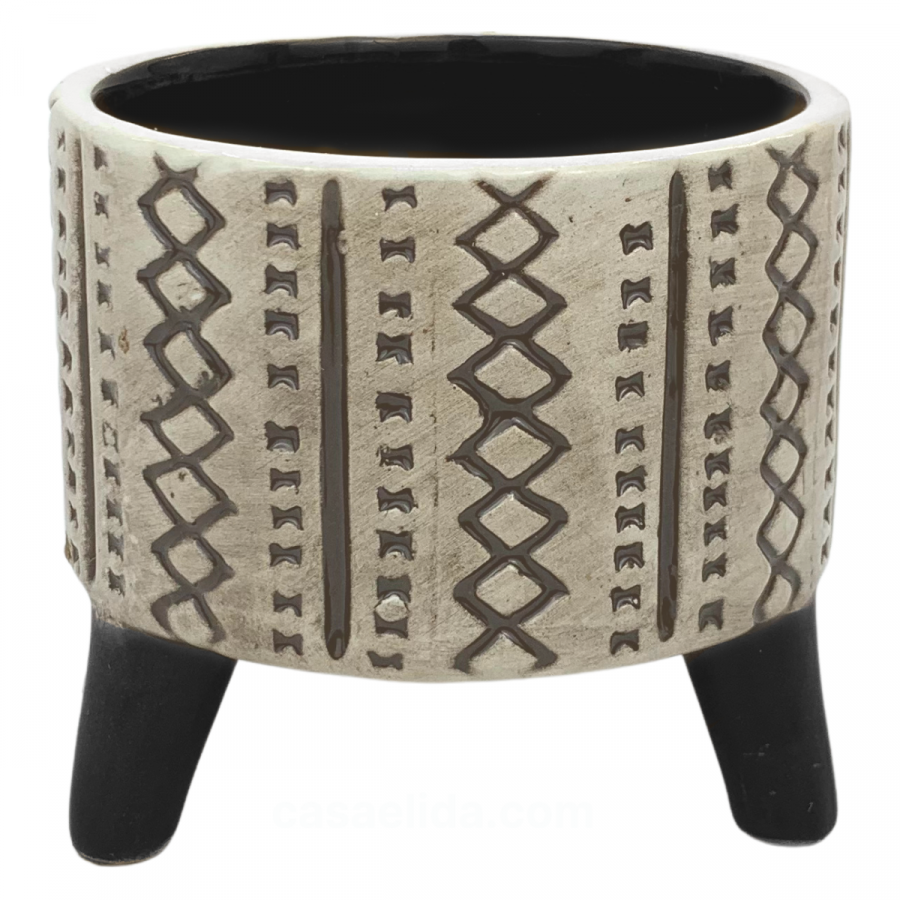 Maceta decorativa 11xØ12cm, cerámica