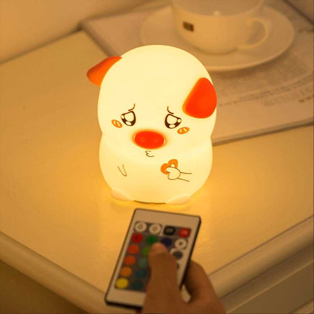 Детская светодиодная лампа Sleep Night Mood Light Fun Lamp 16 Цветов меняет цвет свиньи