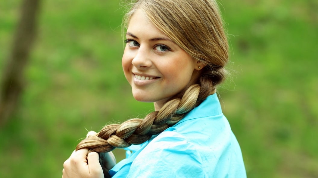 girls with pigtails