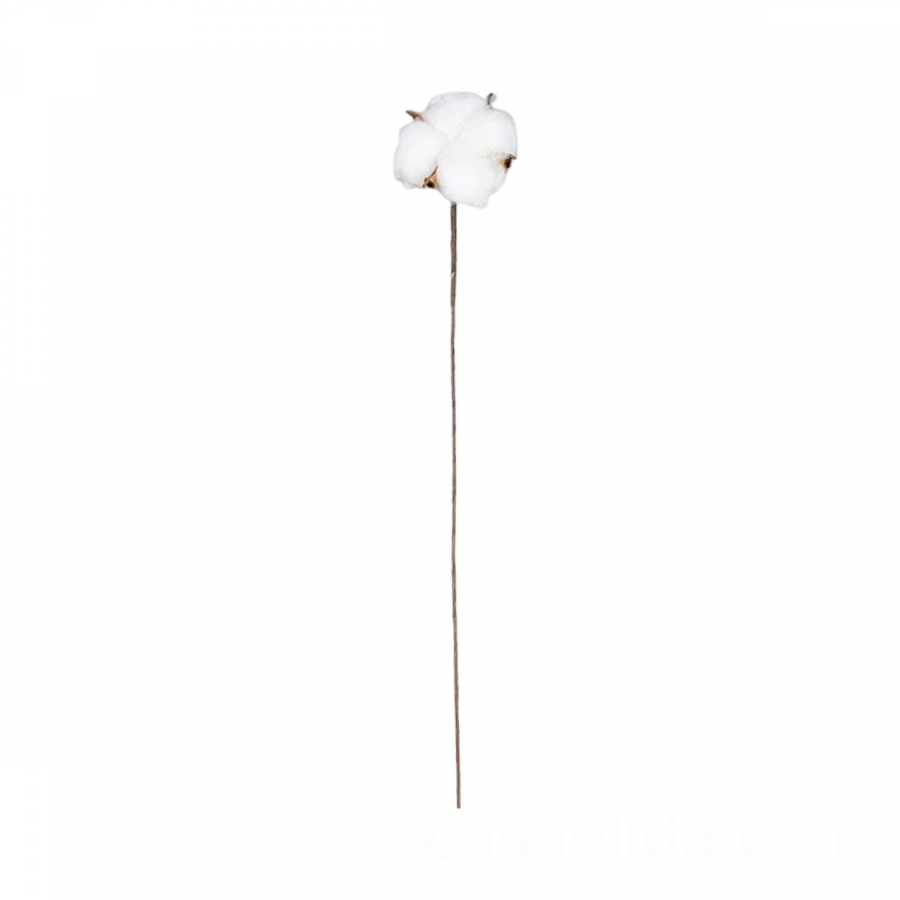 Flor de algodón artificial 62cm