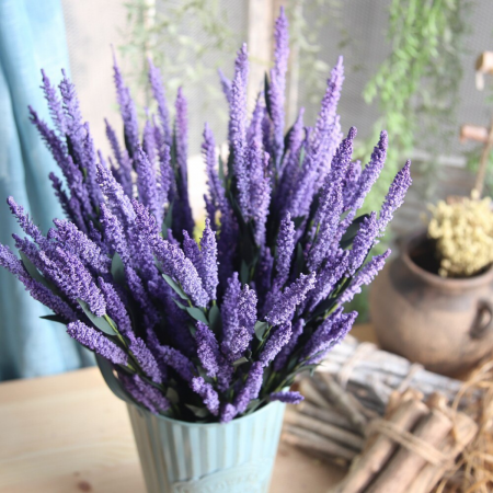 Lavanda artificial morado, 64cm