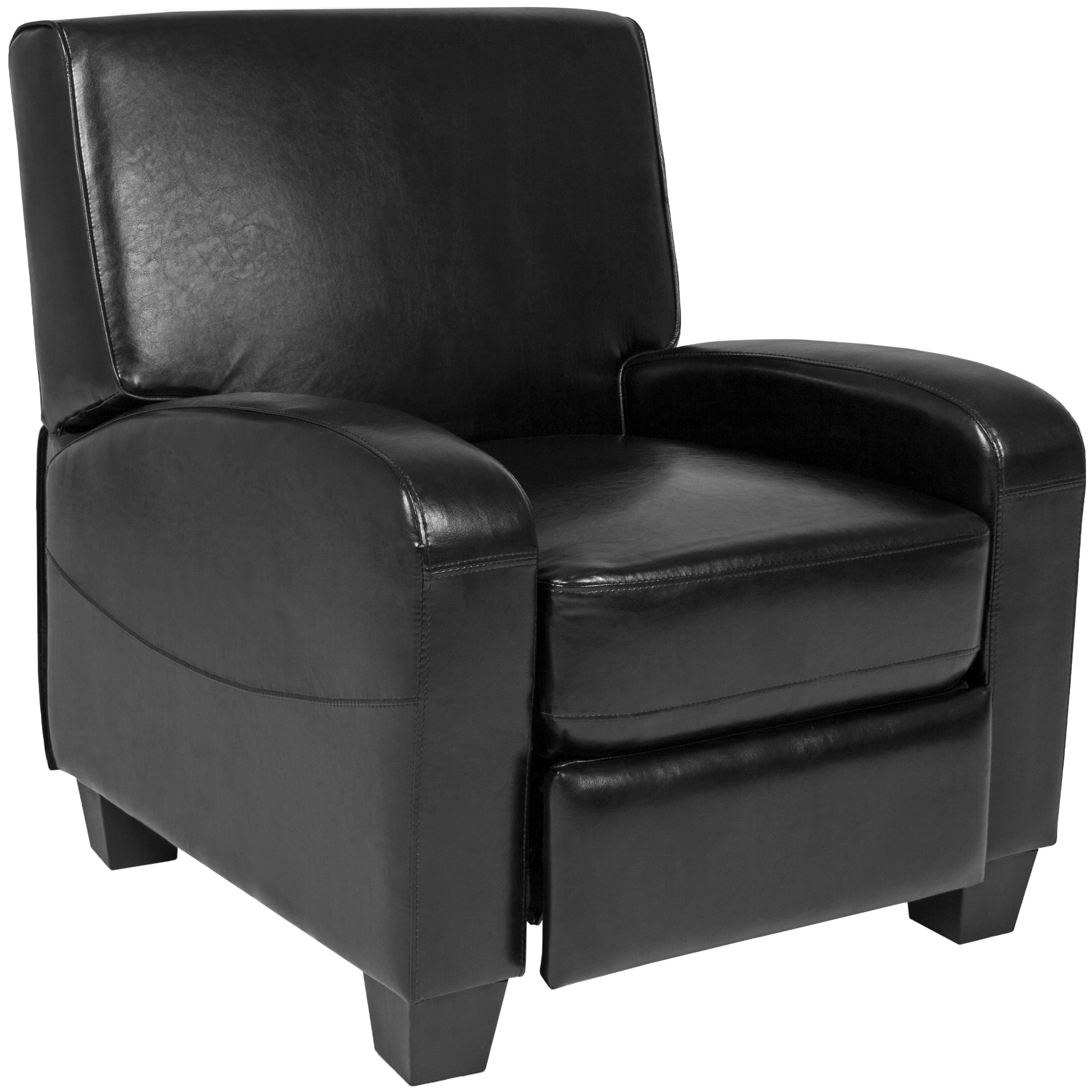 BCP Faux Leather Recliner Chair Black eBay