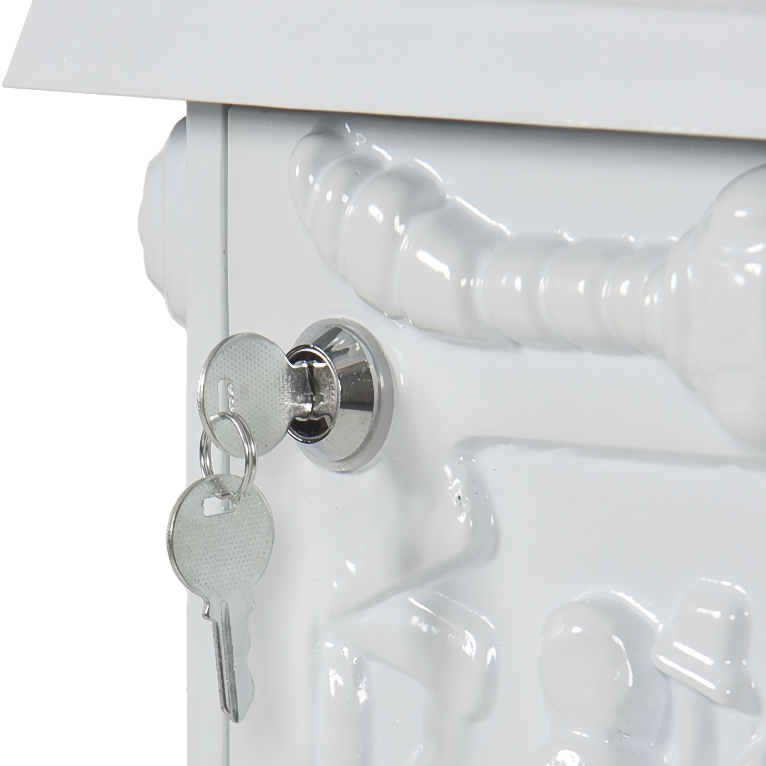 BCP Aluminum Vintage Mailbox w/ Keys, Locking Door, Mail Flap