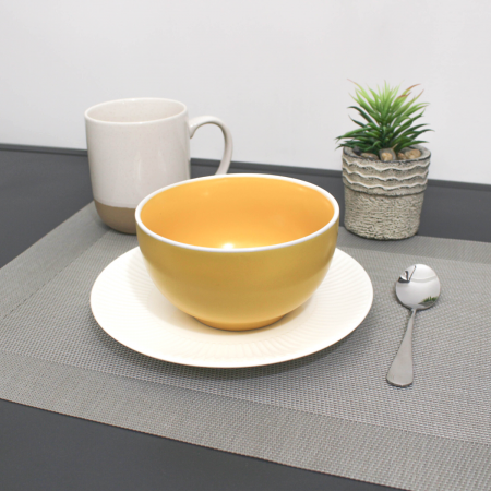 Bowl amarillo, 8xØ14cm