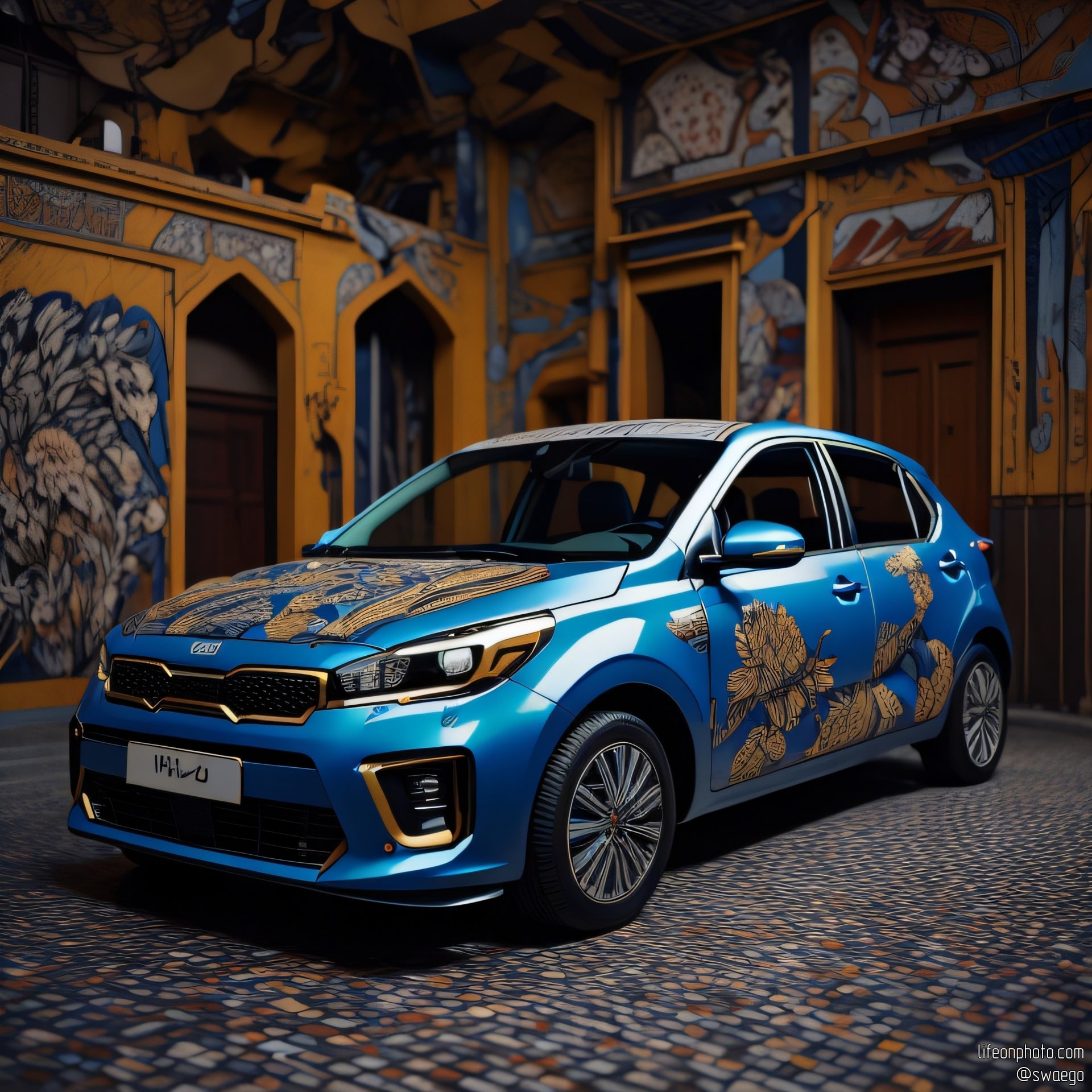 Расписные автомобили (AI)