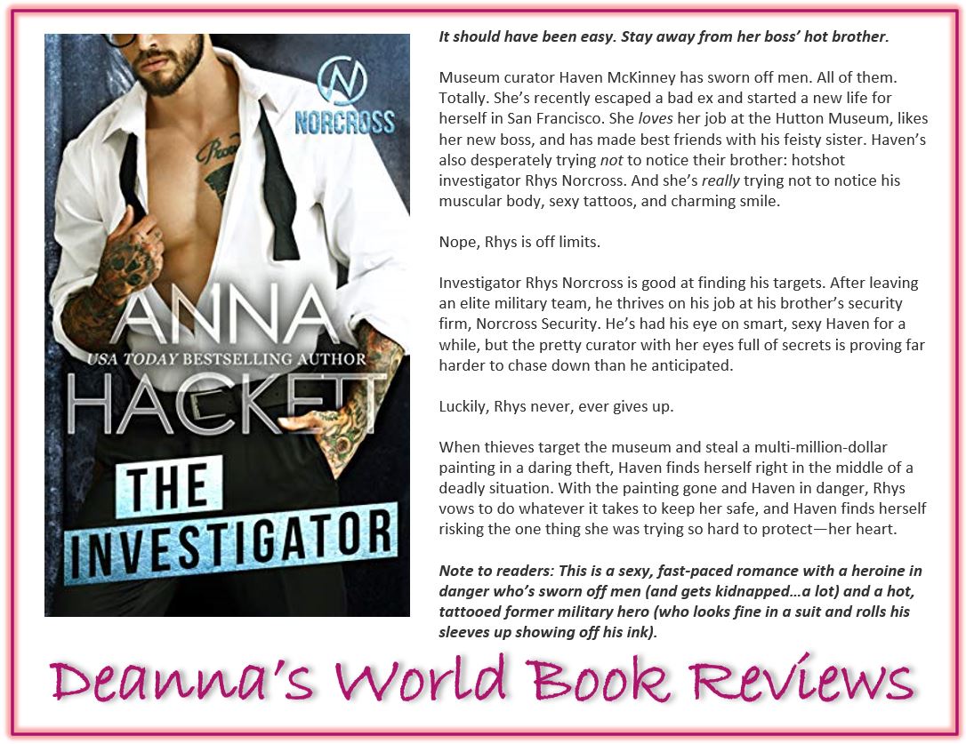 The Investigator by Anna Hackett blurb