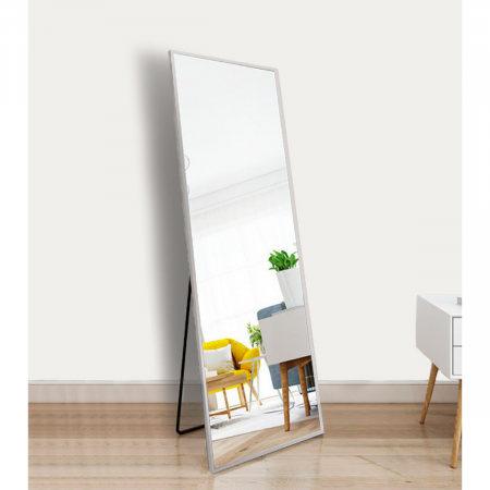 Espejo de pie blanco, 147x37cm
