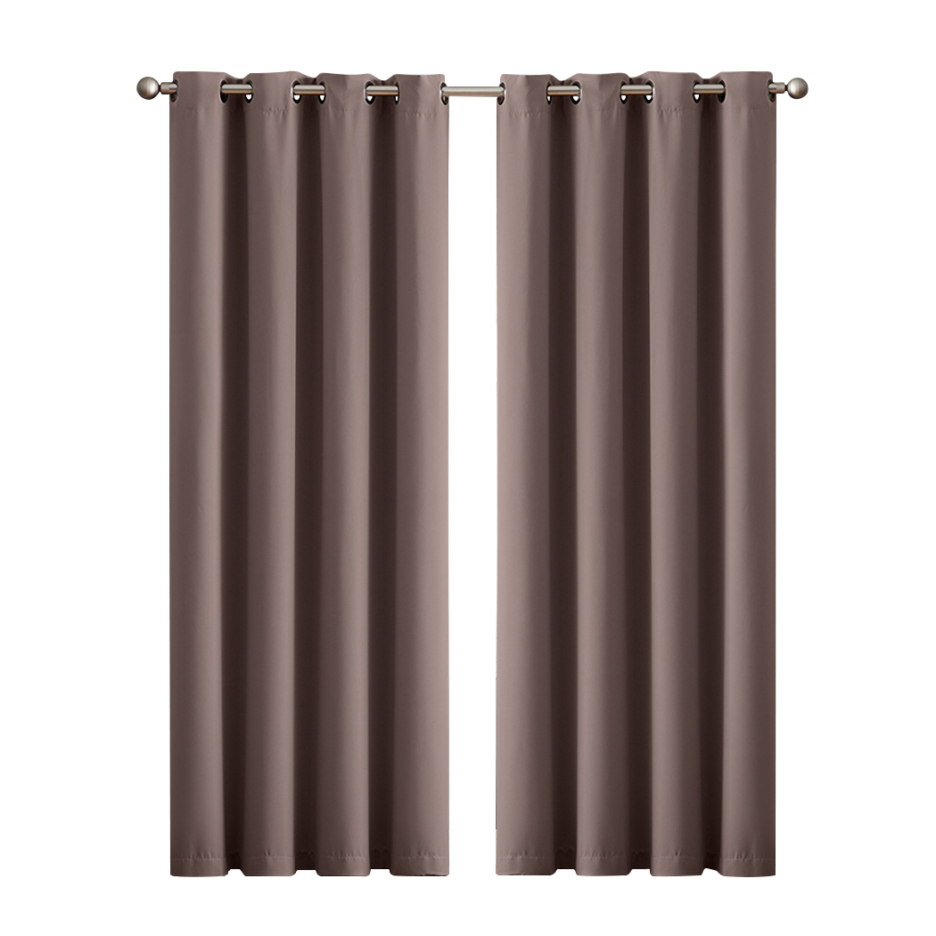 2X Blockout Curtains Blackout Window Curtain Draperies Pair Eyelet Bedroom Decor - Picture 372 of 420