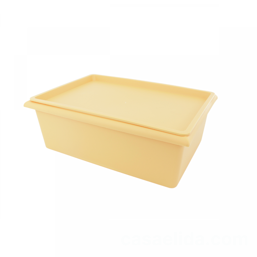 Caja organizadora amarillo, 14.5x40x28cm
