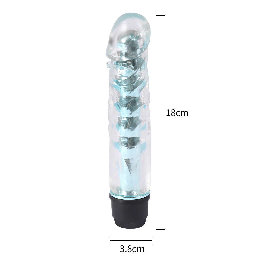 Multi Speed VibratingVibrator Realistic Dildo Dong Stimulator Sex Toy Adult Blue