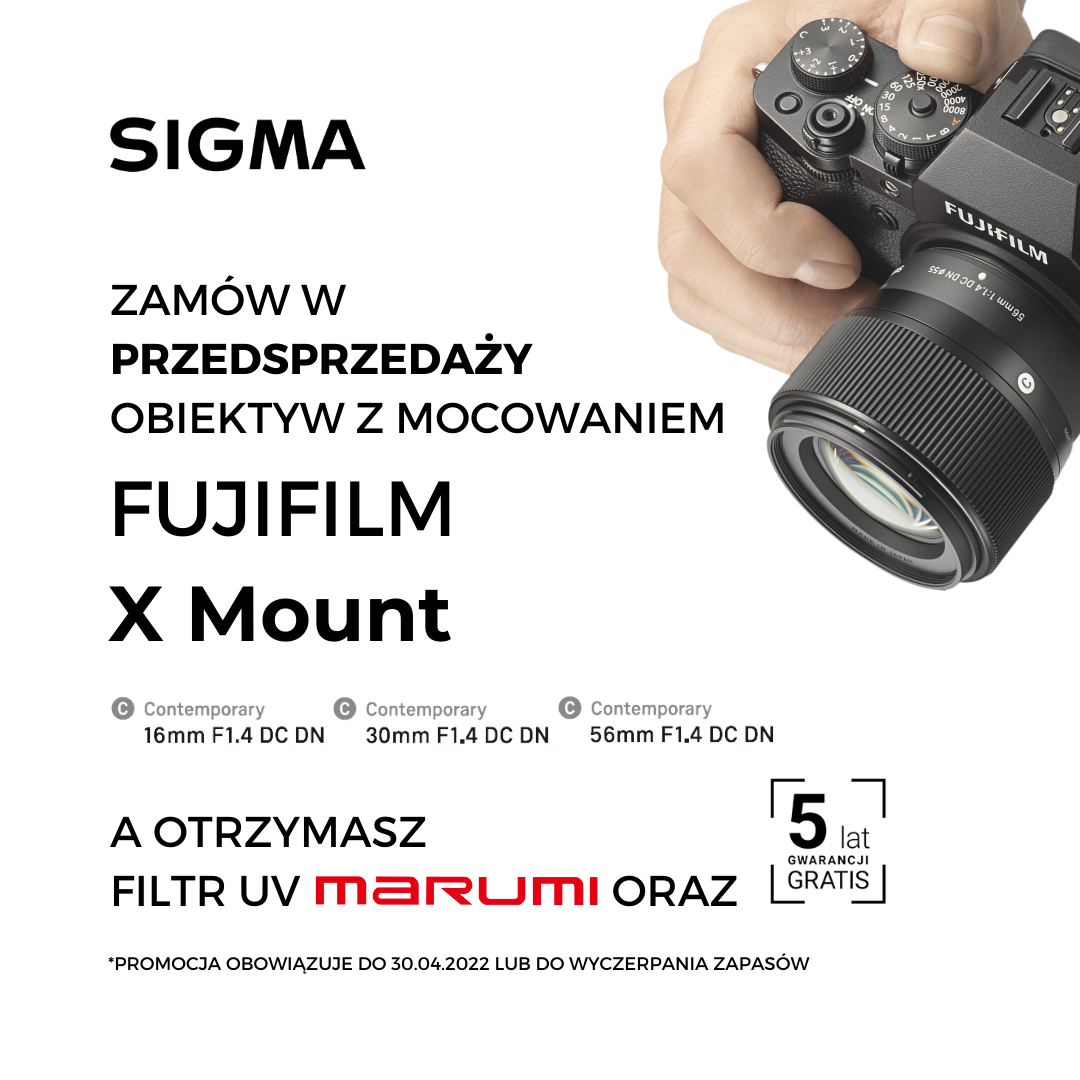 Promocja na 3 obiektywy Sigma