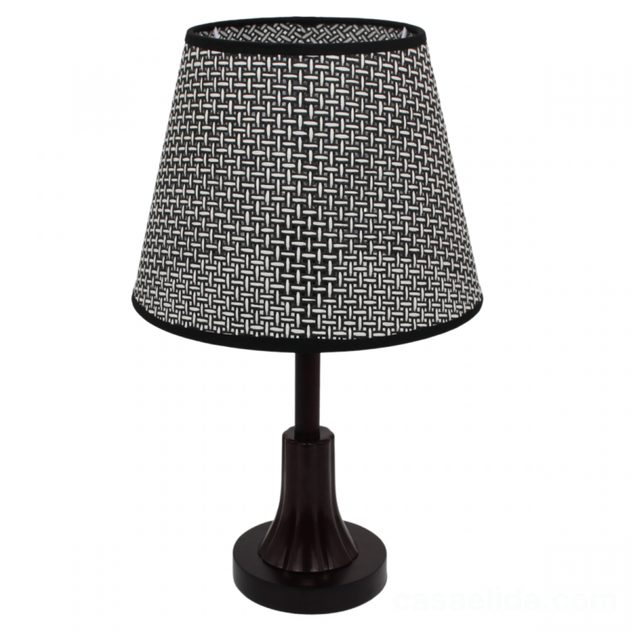 Lámpara de mesa negro, Ø25cm