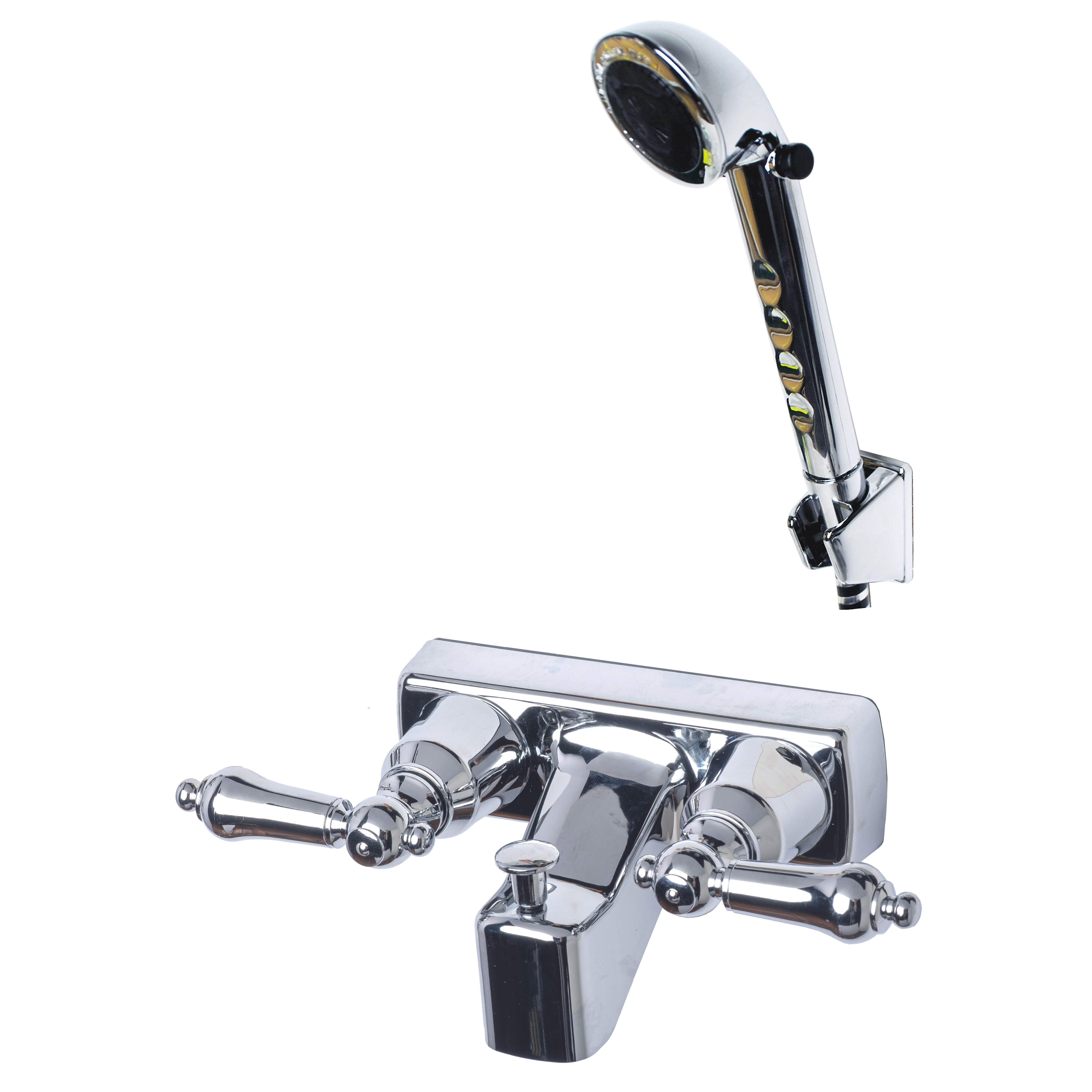 RV/Motorhome Tub Shower Faucet Valve Diverter w/Hand Held Shower Chrome Finish eBay