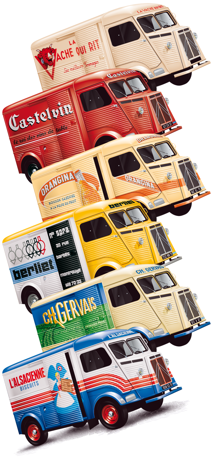Toutes ces variantes de Citroën Type H s'inspirent de modèles ayant existé. ➜ Cliquez pour afficher en HD