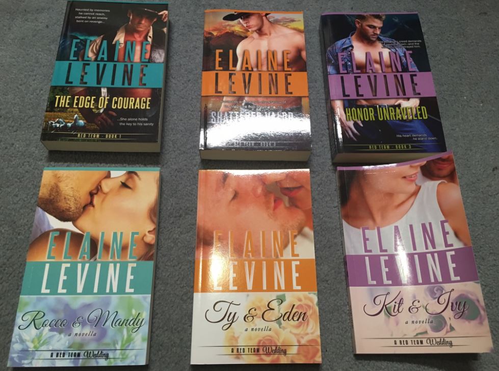 Elaine Levine Red Team book swag