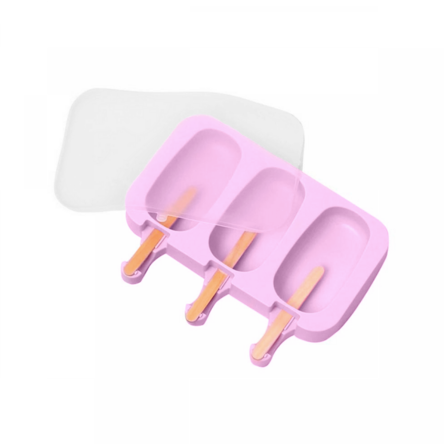 Molde de silicona para paletas morado, 3x20x11cm