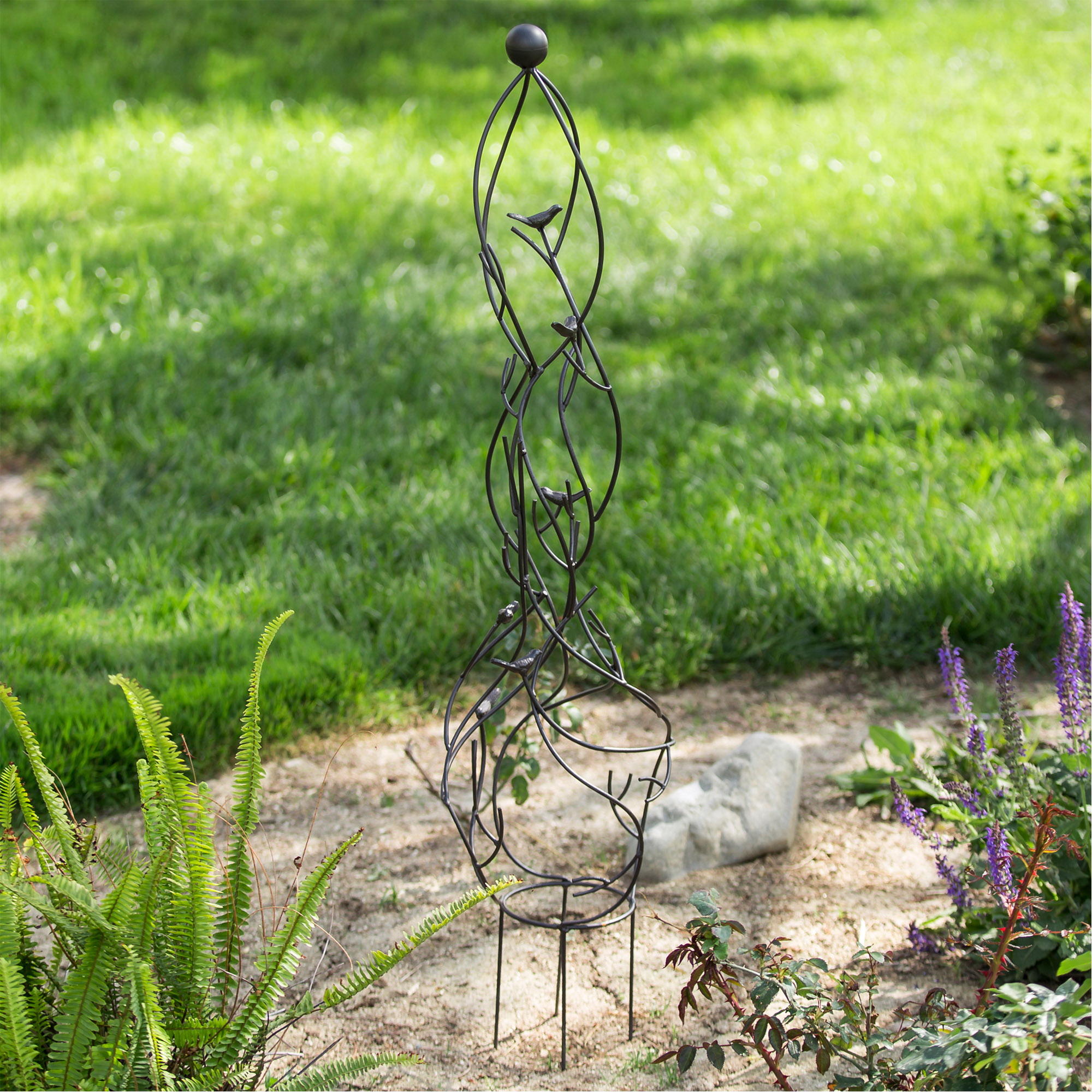 BCP Garden Obelisk Metal Trellis - Bronze | eBay